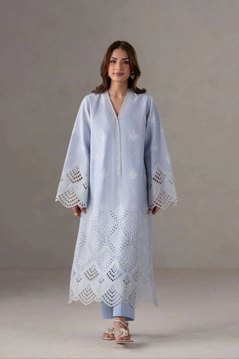 Akber-Aslam Lawn Chikenk-Kari Embroidered Two Piece AA-257