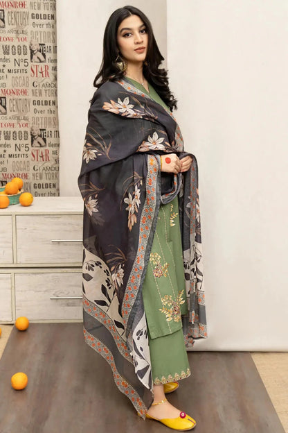 3 Piece - Embroidered Lawn Suit (Urge) | UR - 721
