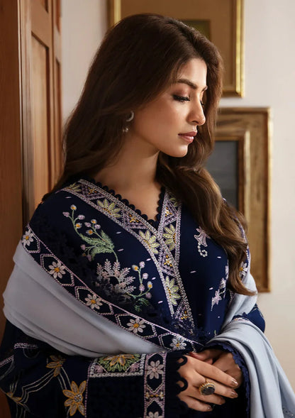 Coco Embroidered Dhanak Three Piece D-234