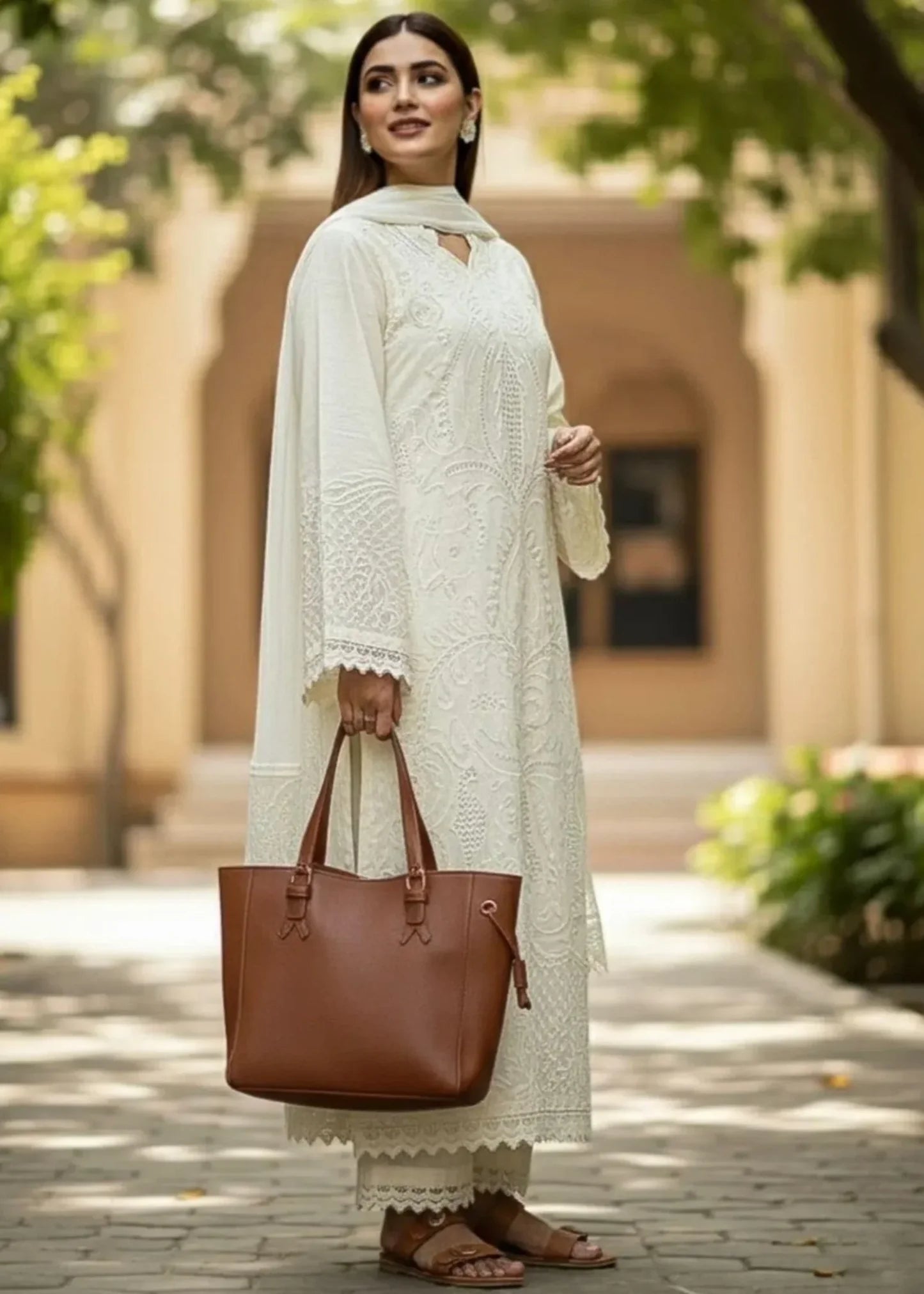 Motifz Embroidered Dhanak Three Piece Winter D-235