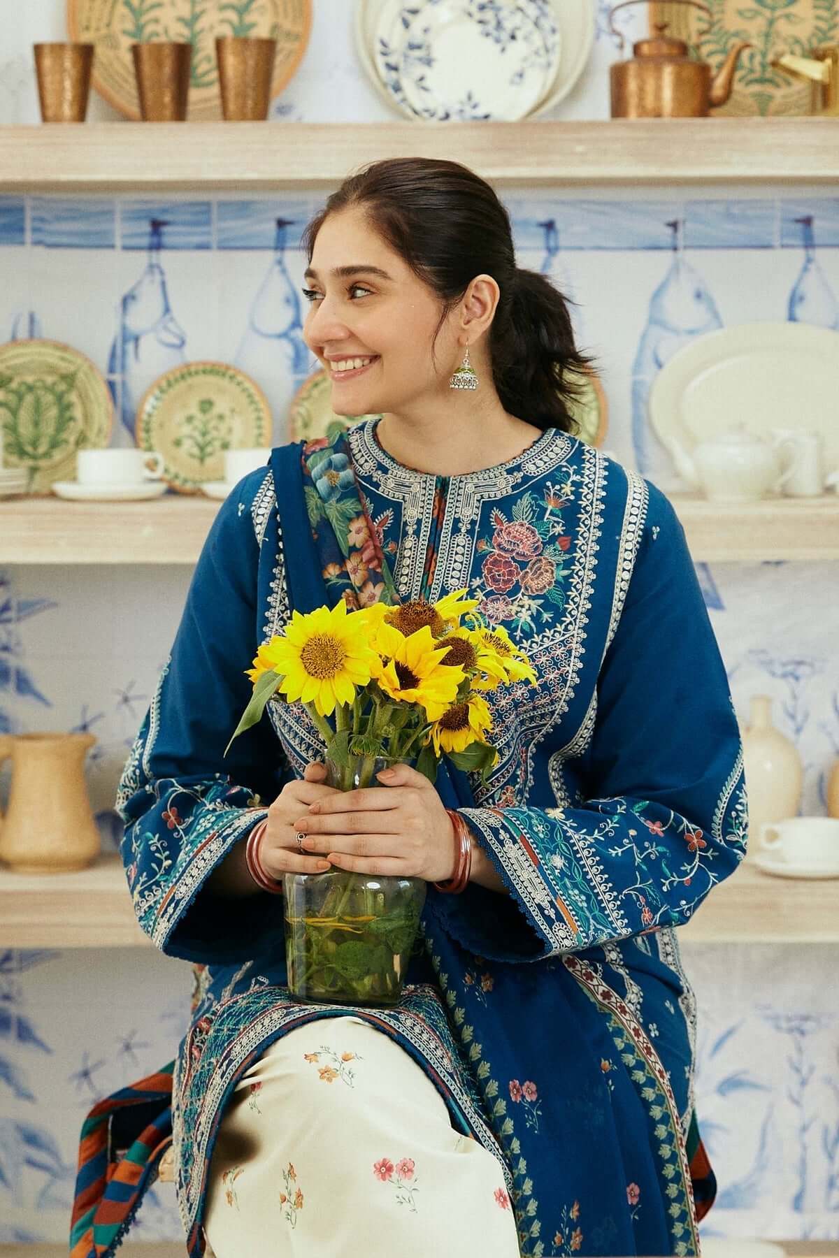 3 Piece - Embroidered Lawn Eid Collection | COCO - 12
